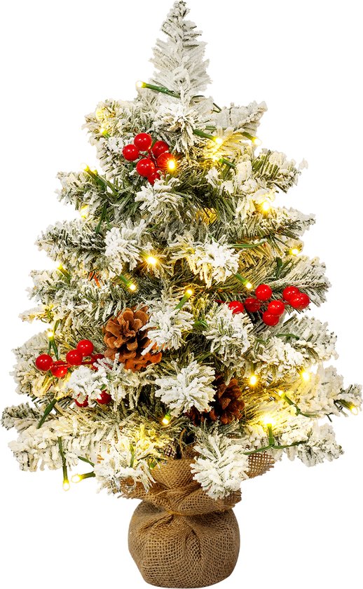 Uten Mini kerstboom met LED verlichting 40 cm