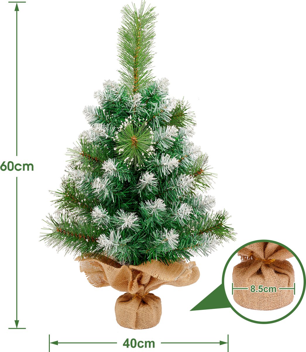 Uten Mini Kerstboom PVC 65 Takken 60 cm