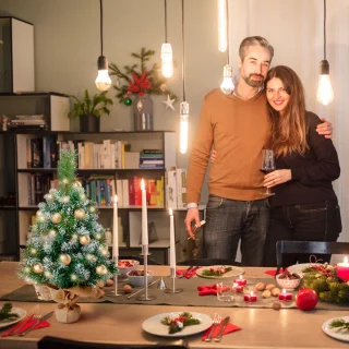 Uten Mini Kerstboom PVC 65 Takken 60 cm