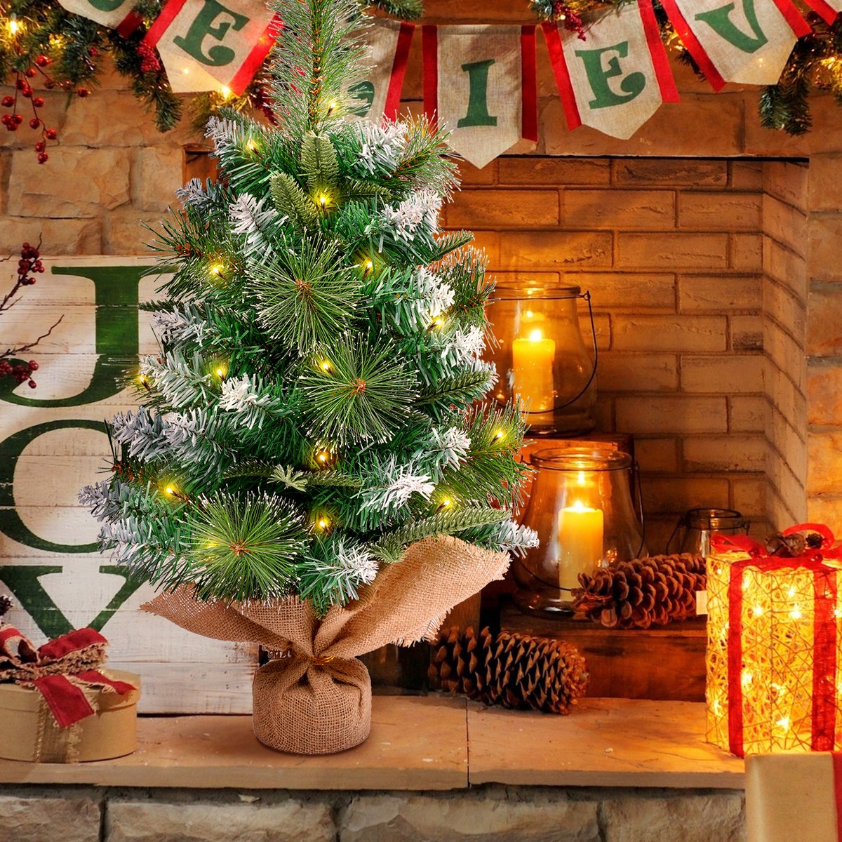 Uten Mini Kerstboom PVC+PE 60 Takken 60 cm