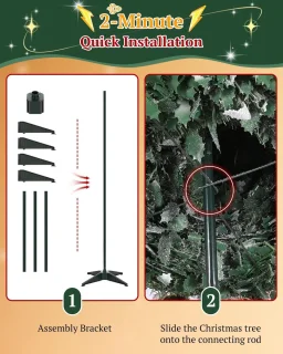 Uten Pop-up kunstkerstboom H180 x Ø68 cm