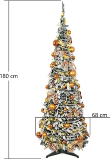 Uten Pop-up kunstkerstboom H180 x Ø68 cm