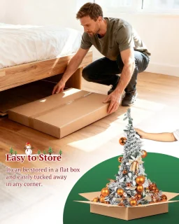 Uten Pop-up kunstkerstboom H180 x Ø68 cm