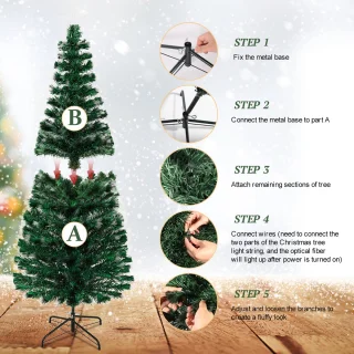 Uten Smalle Kunstkerstboom H180 x Ø80 cm Groen
