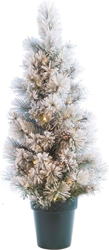 Vancouver Kunstkerstboom 120cm Besneeuwd Pot LED