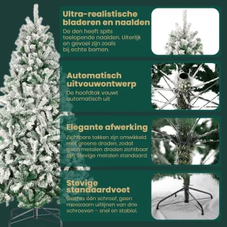 VANKEL Kunstkerstboom PVC 210 cm