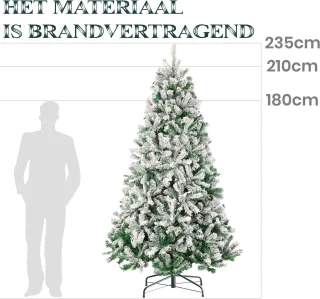 VANKEL Kunstkerstboom PVC 210 cm