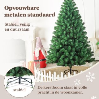 Wat vinden we goed aan de VANKEL Levensechte PVC Kunstkerstboom 210 cm