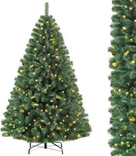 VANKEL 180 cm PVC kerstboom — Vol en sfeervol met 180 LED-lampjes