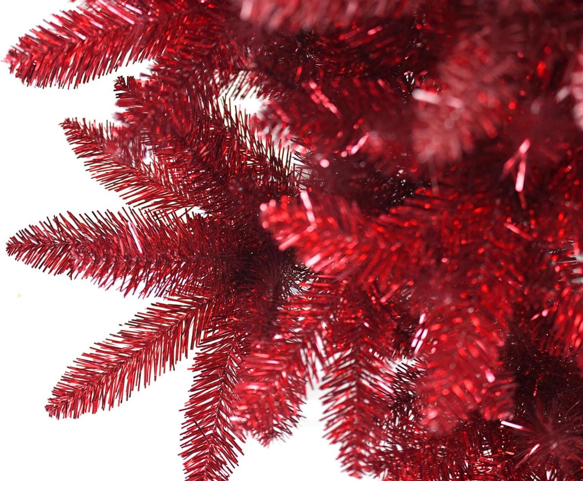 Vegas Red Pink kunstkerstboom 152 cm metaalvoet