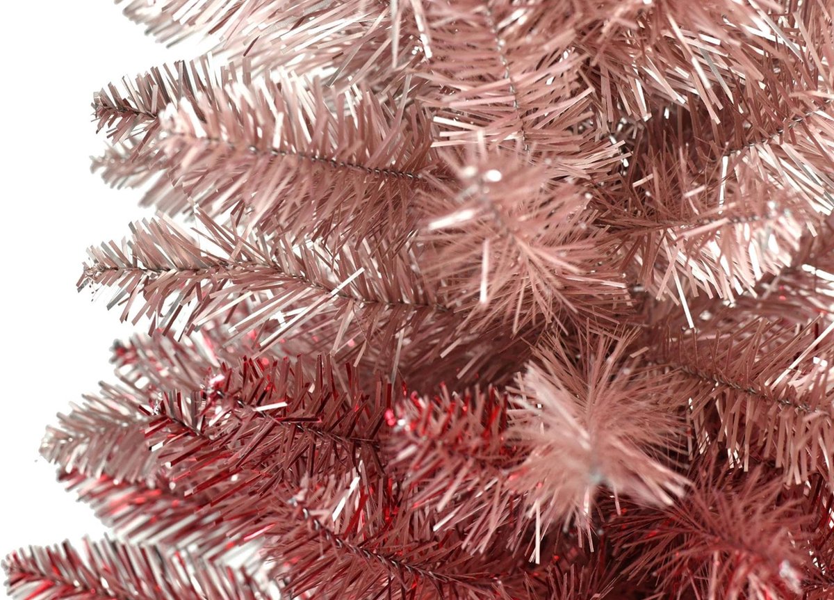 Vegas Red Pink kunstkerstboom 152 cm metaalvoet