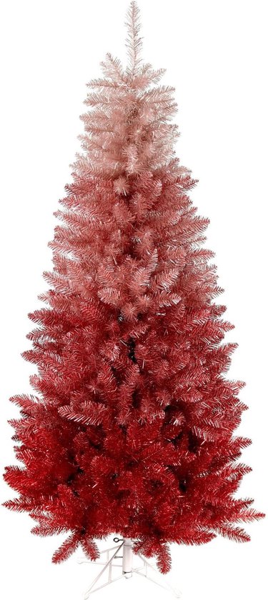 Vegas Red Pink kunstkerstboom 152 cm metaalvoet