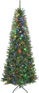 Verlichte kerstboom 210 cm