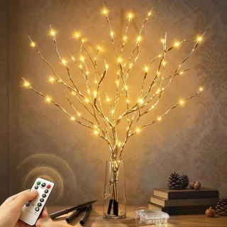 Verlichte kerstboom - goud - 60 x 50 x 40 cm