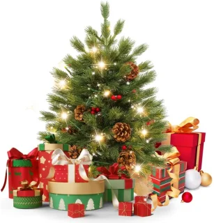 Verlichte tafelkerstboom – 60 cm