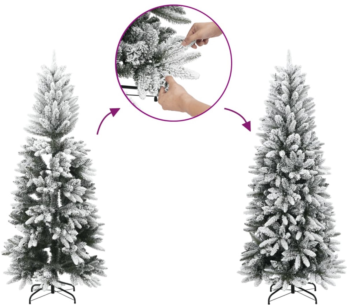 vidaXL 120 cm Kunstkerstboom Smal PVC PE