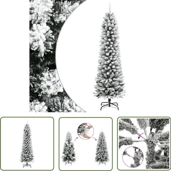 vidaXL 120 cm Kunstkerstboom Smal PVC PE