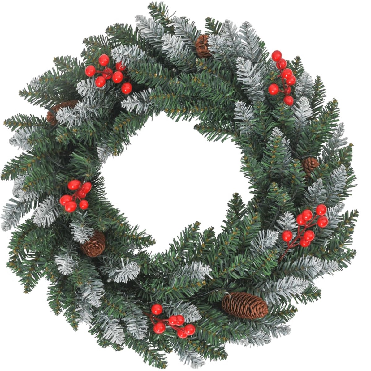 vidaXL 4-delige kerstdeurdecoratieset PVC