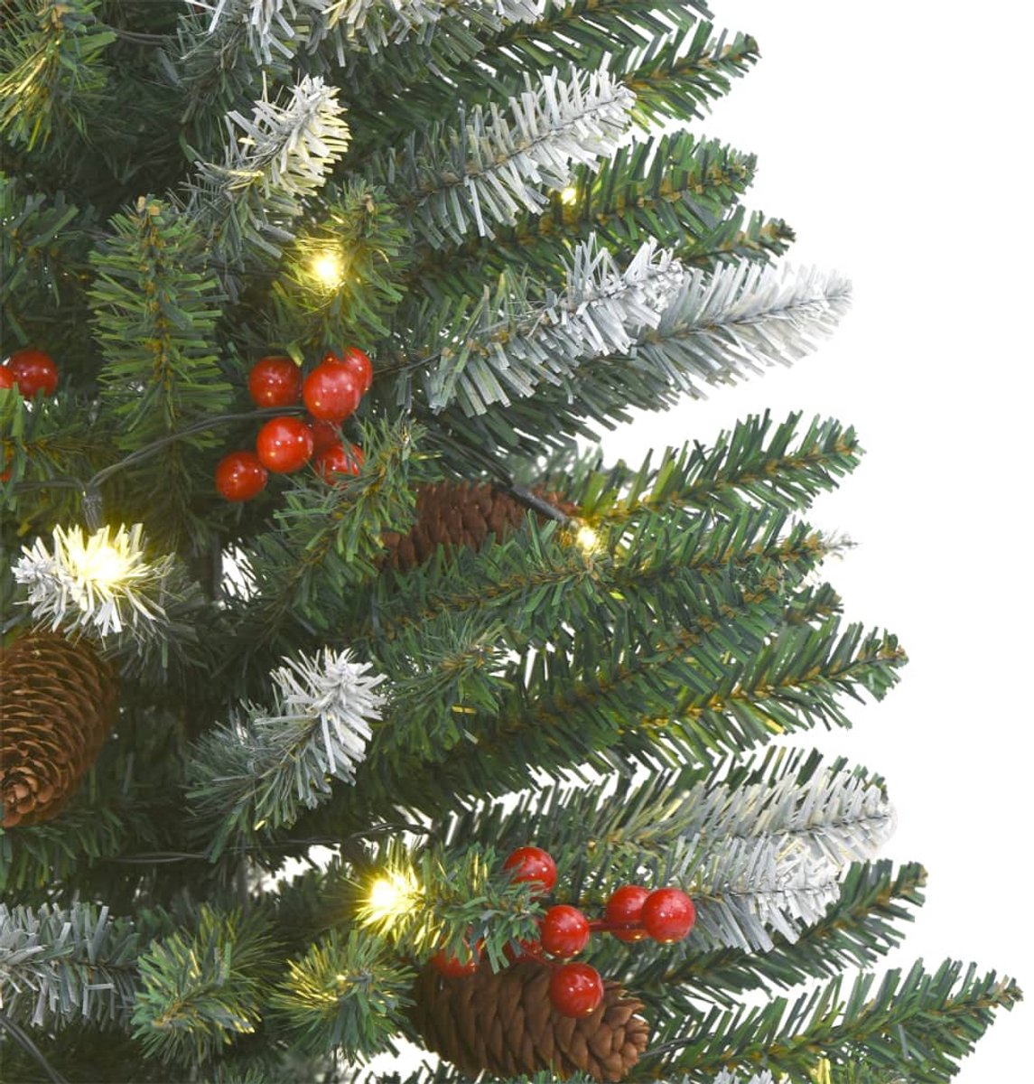 vidaXL 4-delige kerstdeurdecoratieset PVC