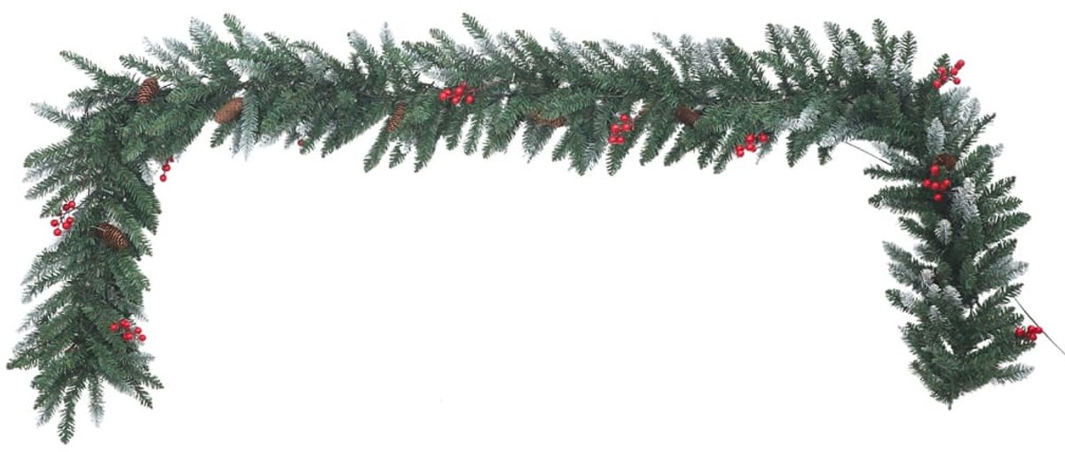 vidaXL 4-delige kerstdeurdecoratieset PVC