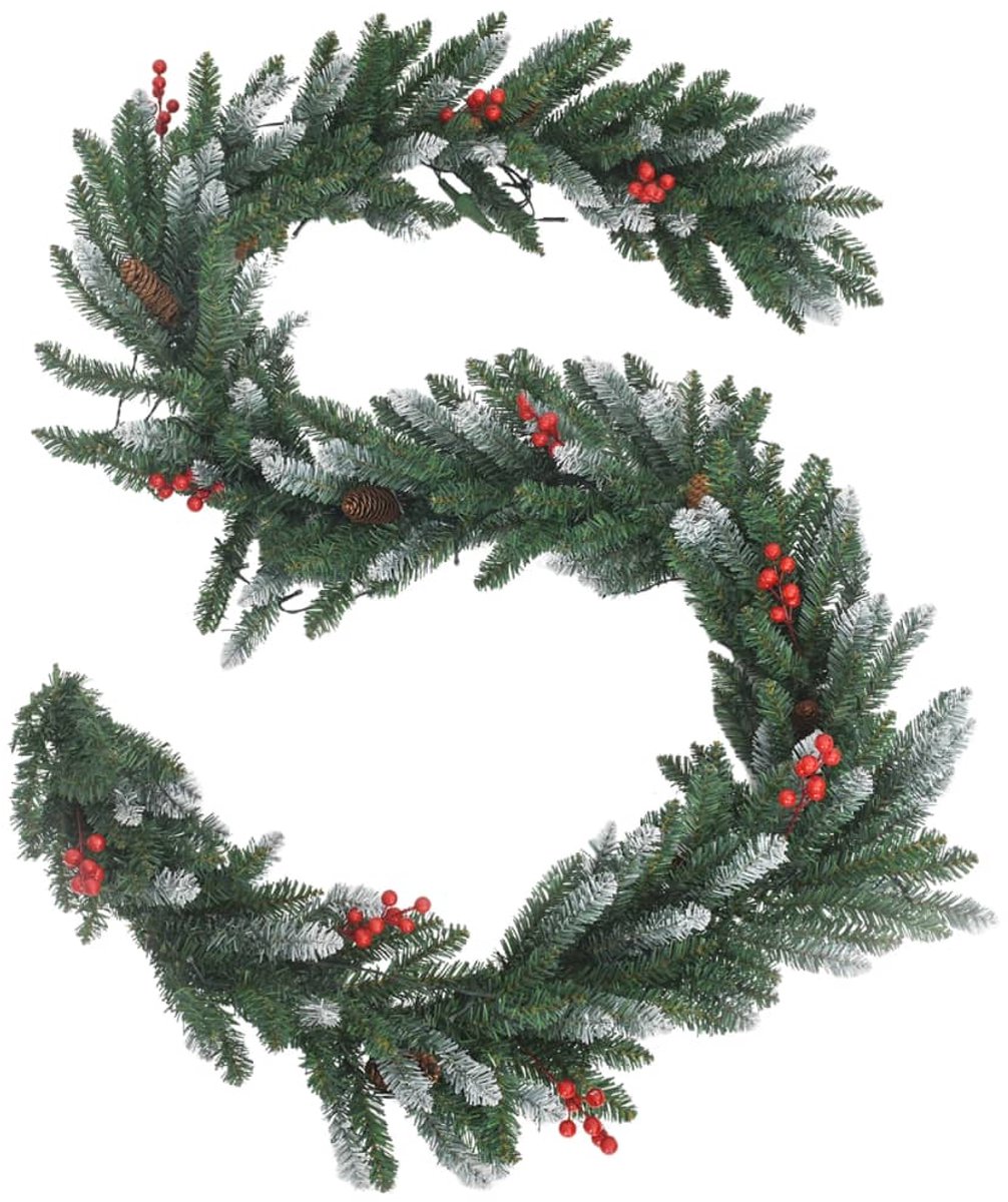 vidaXL 4-delige kerstdeurdecoratieset PVC