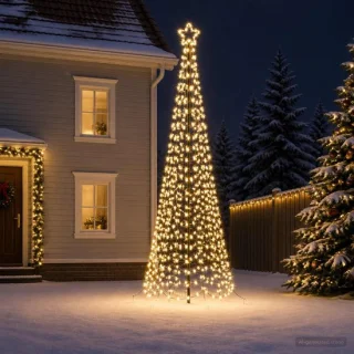 vidaXL Ekenas spiraalvormige led-kerstboom