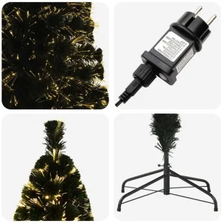 vidaXL glasvezelkerstboom 210 cm