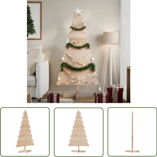 vidaXL Grenenhouten Kerstboom 150 cm