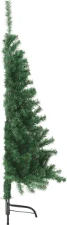 vidaXL Half kunstkerstboom 150 cm groen