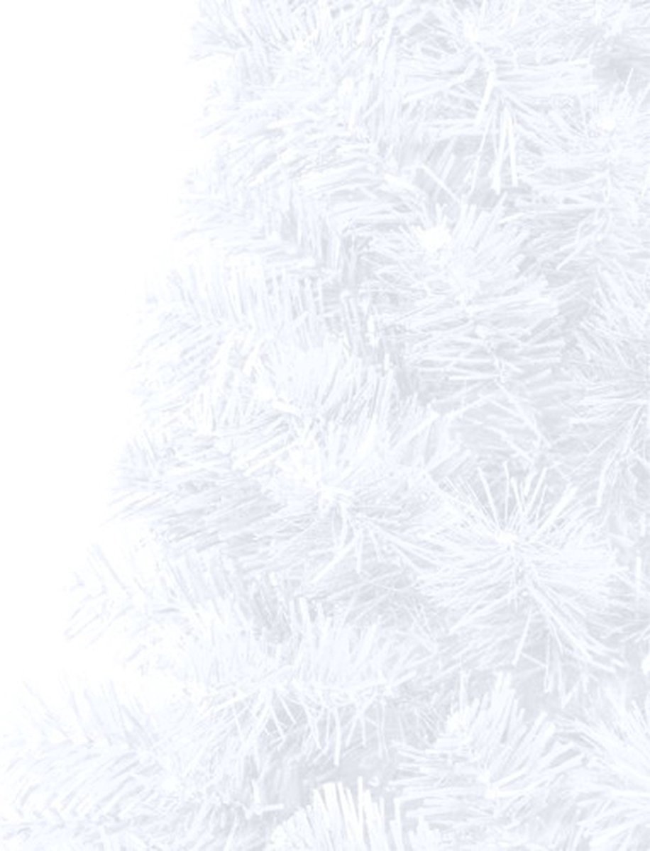 vidaXL Halve Kerstboom PVC Wit 150 cm