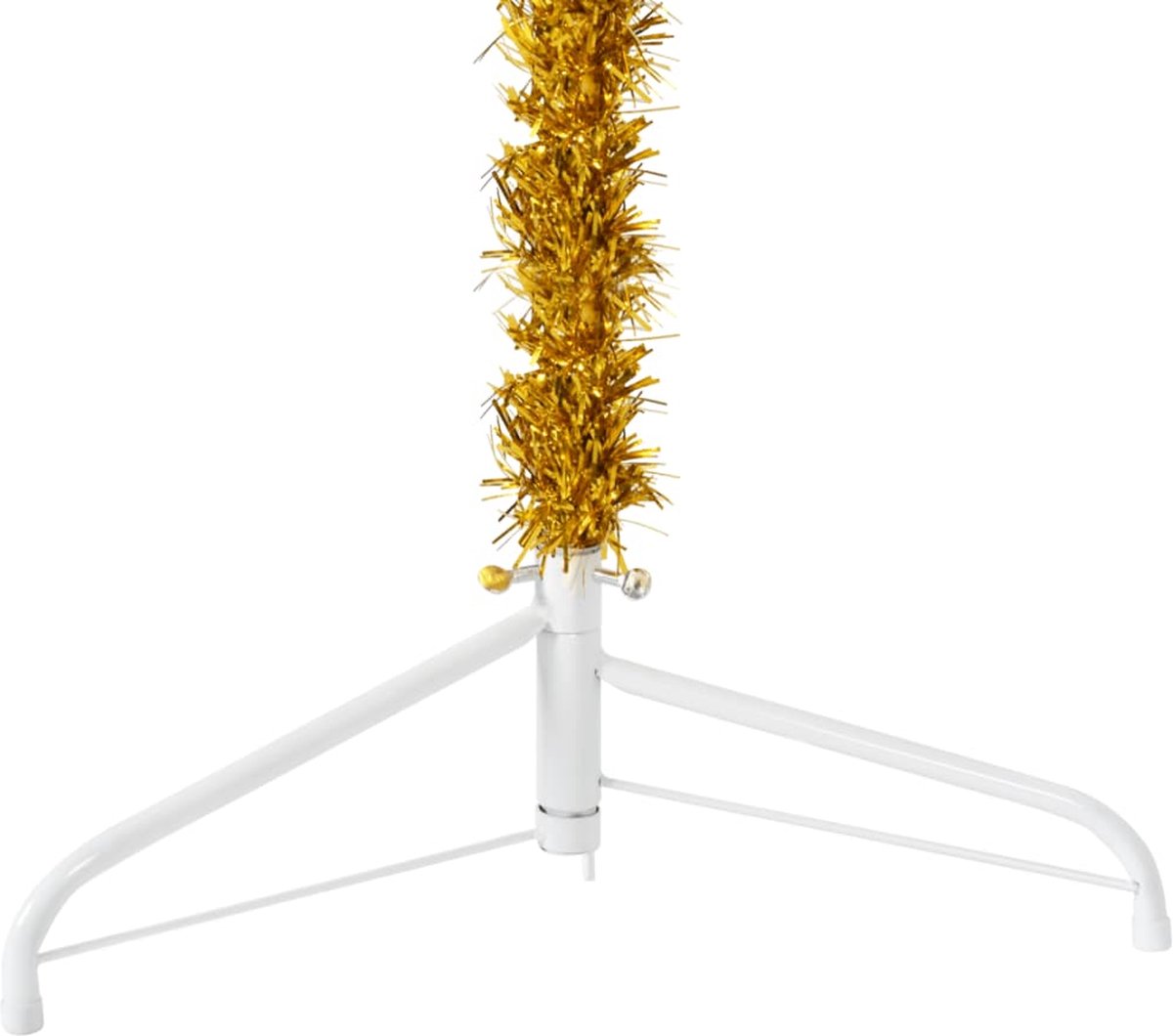 vidaXL Halve Kunstkerstboom 120 cm Goud