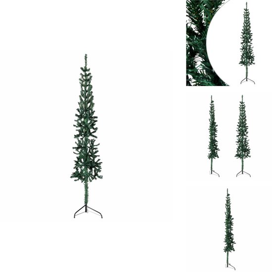 vidaXL Halve Kunstkerstboom 120 cm Groen