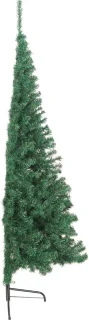 vidaXL Halve Kunstkerstboom 180 cm groen