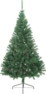 vidaXL Halve Kunstkerstboom 180 cm groen