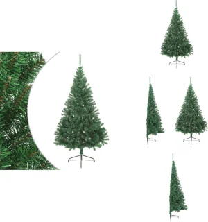 vidaXL Halve Kunstkerstboom 180 cm groen