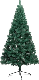 vidaXL Halve Kunstkerstboom 180 cm groen
