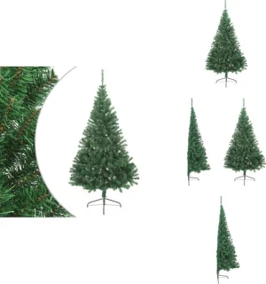 vidaXL Halve Kunstkerstboom 180 cm groen