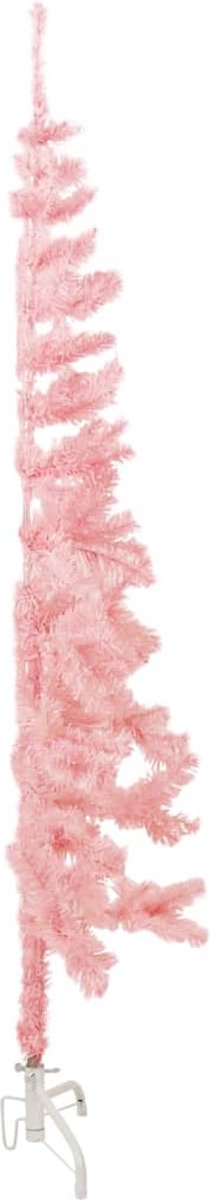 vidaXL Halve Kunstkerstboom 180 cm Roze