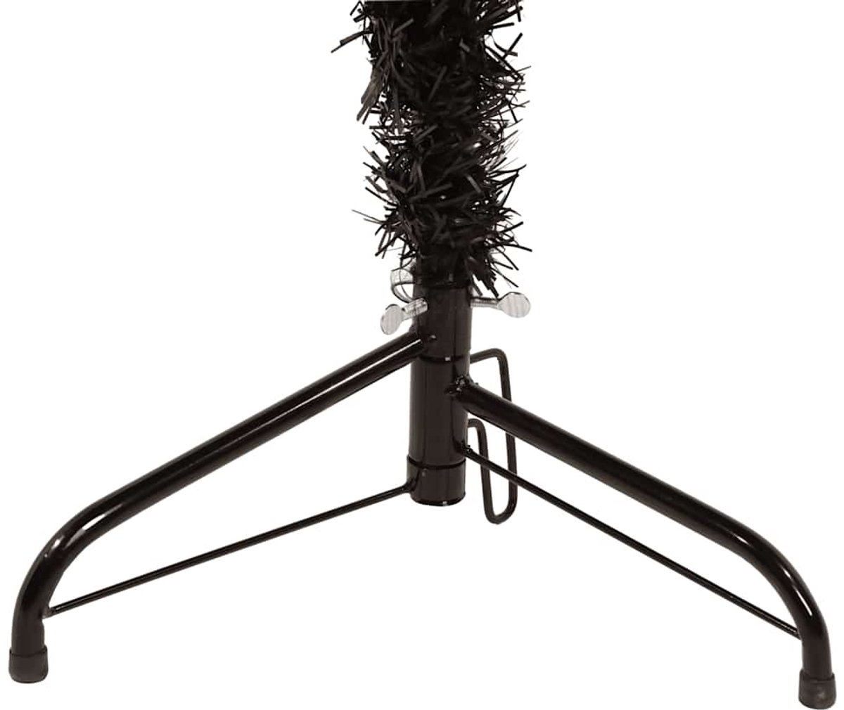vidaXL Halve Kunstkerstboom 240 cm Zwart