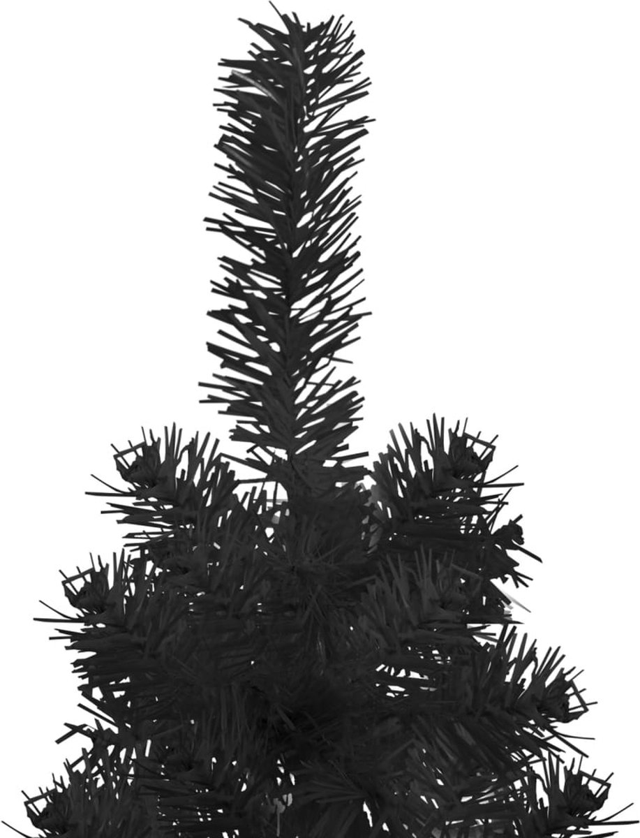 vidaXL Halve Kunstkerstboom 240 cm Zwart