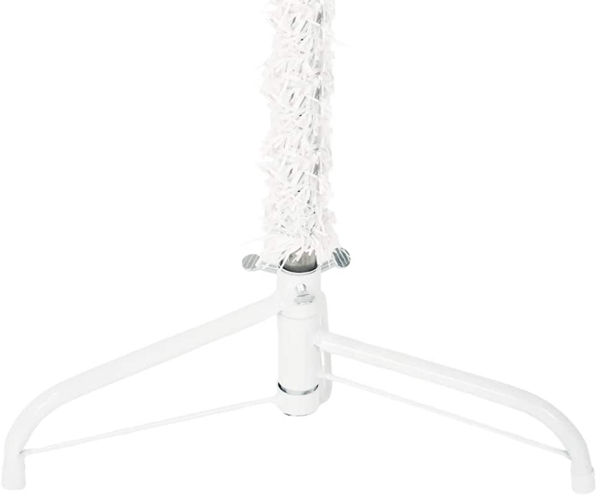 vidaXL Halve Kunstkerstboom Half 210 cm Wit