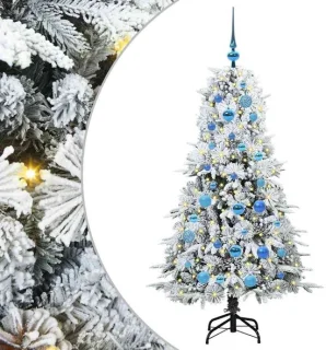 vidaXL hinged kerstboom met 150 led-lampjes