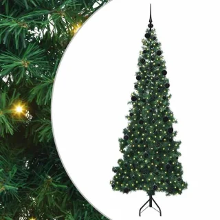 vidaXL hoek kunstkerstboom 210 cm