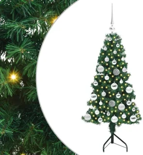 vidaXL Hoek kunstkerstboom groen 120 cm
