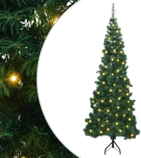 vidaXL hoekkerstboom 180 cm van pvc en metaal