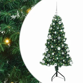 vidaXL hoekkerstboom van PVC en metaal
