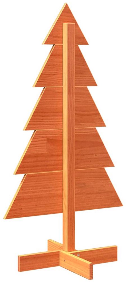 vidaXL Houten Kerstboom 100 cm Massief Grenenhout Wasbruin