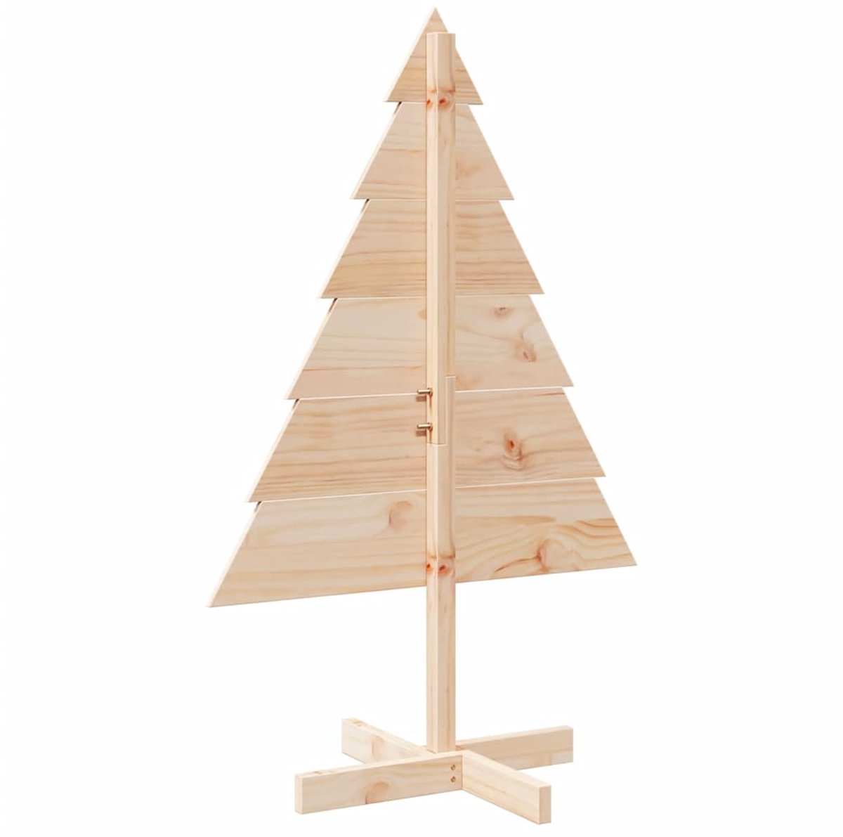 vidaXL Houten Kerstboom 110 cm Massief Hout