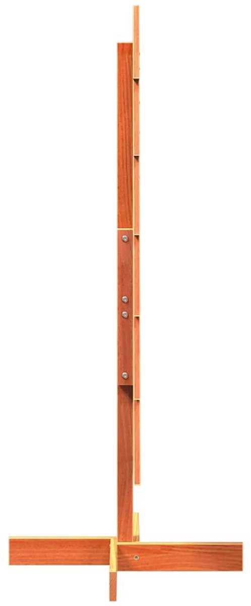 vidaXL Houten Kerstboom 120 cm massief grenenhout wasbruin