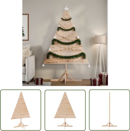 vidaXL Houten kerstboom 180 cm massief hout